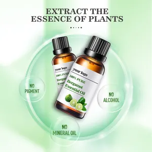 Hot Selling Essential Fragrance Oils 100% Pure Organic Private Label 10ml Bergamot Essential Oil For Body Massage