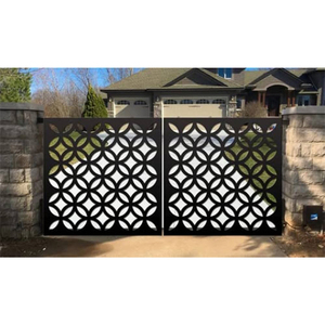 أحدث بوابة رئيسية مقطعة بالليزر للأماكن الخارجية، أسوار وأبواب للحدائق بتصميم بوابة مخصصة مطلية ببودرة من الألومنيوم - Product Image 4