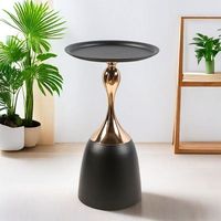 Table console moderne de petite taille, contemporaine, en métal durable, pour salon, villa, hôtel