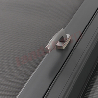 Fenêtre à battant en aluminium Fenêtre d'auvent intérieure et extérieure en verre trempé à rupture thermique personnalisée