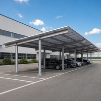 Support de montage photovoltaïque en acier galvanisé pour système solaire de carport