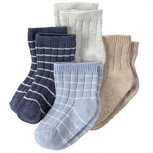 Chaussettes en coton pour bébé fille, tricot côtelé, antidérapantes, respirantes, décontractées, pour l'hiver - Product Image 3