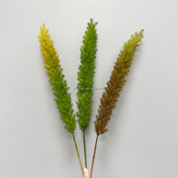 Herbe artificielle réaliste en queue de renard en gros, plante verte artificielle pour Noël, fête des mères, Saint-Valentin, arrangement floral
