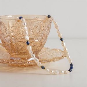 Nouveau produit tendance, collier ras de cou en pierre naturelle, perle d'eau douce, pour femmes - Product Image 2