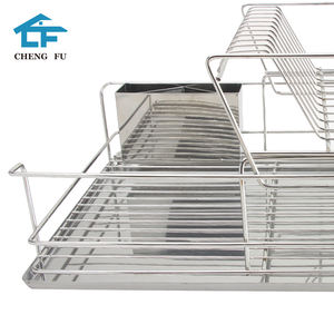 Estante de secado de platos de acero inoxidable, almacenamiento de cocina, nueva tecnología - Product Image 3
