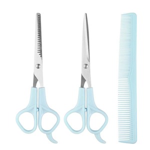 Juego de tijeras de peluquería de acero inoxidable, tijeras de entresacar, tijeras planas para cortar el cabello, herramientas de peinado para flequillo, 15-25 dientes, origen Yangjiang - Product Image 3
