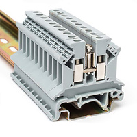 Borniers de raccordement à visserie en laiton avec isolation PA66, série UK2.5B UK, pour montage sur rail DIN, connecteur de câblage pour armoire de commande