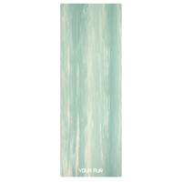 Tapis de yoga professionnel écologique en caoutchouc naturel 4 mm, color-block, pour une ambiance de pratique améliorée, soutien à rebond élevé, OEM