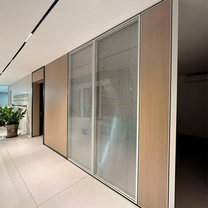 Système de cloisons en <span class=keywords><strong>verre</strong></span> préfabriquées modulaires pour bureaux, installation facile, cloisons amovibles pour bureaux commerciaux flexibles - Product Image 4