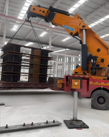 Plaques de stabilisation antidérapantes en UHMWPE pour grue, résistantes aux intempéries, pour opérations de levage en extérieur