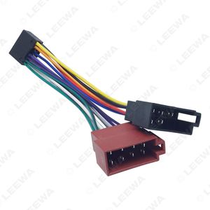 <span class=keywords><strong>Adaptateur</strong></span> de faisceau de câblage ISO 16 broches PI100 pour radio stéréo de voiture pour <span class=keywords><strong>Kenwood</strong></span> 2003-on Audio 2-Head Speaker Wire Connector Cable - Product Image 1