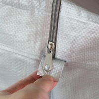 Sac écologique réutilisable de grande taille, cabas à provisions écologique avec fermeture éclair, couleur argent, pp stratifié, offre spéciale