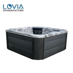 Moderne Deluxe 2m Jardin Extérieur Spa Sauna Salle Aromathérapie Bain à remous avec Air Massage pour la famille et les amis - Product Image 4