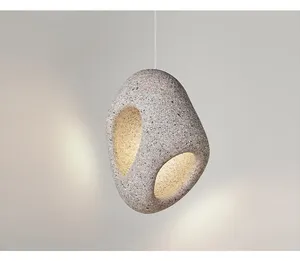 现代瓦比萨比厨房餐厅吊灯吊灯灯具天花板椭圆形豆树脂吊灯吊灯