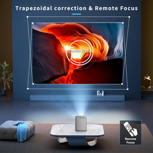 Rạp Hát Tại Nhà Đầy Đủ HD 4K Chiếu Ngoài Trời LED Điện Thoại Di Động Máy Chiếu Thông Minh Android 9 Wifi Video Trò Chơi Mini Xách Tay Proyector - Product Image 4