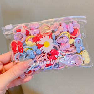 Élastiques à Cheveux avec Décorations Fruits / Fleurs / <span class=keywords><strong>Animaux</strong></span> pour Filles de 3-10 Ans (Lot Assorti) - Product Image 5