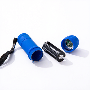 Lampe torche LED promotionnelle pour enfants avec poignée en caoutchouc, corps en plastique, piles AAA, lumière blanche - Lampe torche EDC - Product Image 2