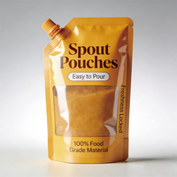 Pochettes souples transparentes à faible MOQ pour jus, liquides, boissons, aliments pour bébés, avec bec verseur, qualité alimentaire