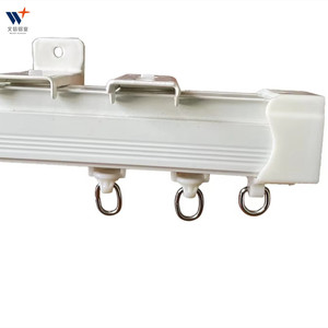 Modern tasarım uzun alüminyum alaşım pencere donanımı yüksek kalite <span class=keywords><strong>PVC</strong></span> perde parça demiryolu kanca aksesuarları ile ev kullanımı için - Product Image 5