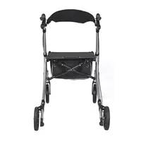 רפואי ניידות הליכה סיוע גלגלים אלומיניום בצבע הליכונים Rollator עם מושב עבור קשישים