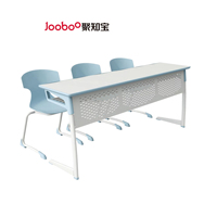 Chaise de bureau ergonomique moderne et confortable pour étudiants, trois places, éco-responsable, en MDF avec finition mélamine, pour mobilier scolaire en classe
