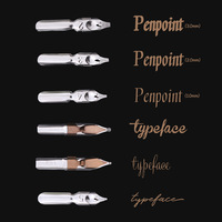 Accessoires pour stylos plumes en gros, pointes de stylo plume pour calligraphie italique et gothique, pointes plates haut de gamme, vintage, médiéval, ruban pour stylo plume