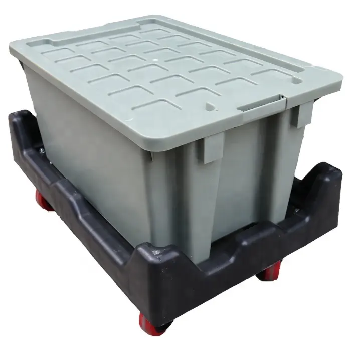 QS Heavy Duty Nesta ble Kunststoff behälter Tote Box Lagerung Industrielle Autowerk zeuge Ersatzteil behälter für Lager mit Deckel