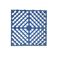 Dalles de sol emboîtables modernes en plastique PP, tapis modulaire amovible pour entrepôt intérieur et salle d'exposition