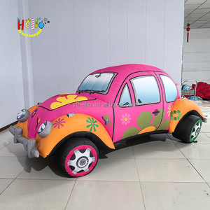 Modèle d'affichage de <span class=keywords><strong>voiture</strong></span> gonflable personnalisé en usine <span class=keywords><strong>Voiture</strong></span> jouet gonflable rose - Product Image 1