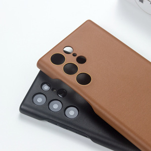 Funda para Teléfono Samsung S23 Ultra, Color Sólido de Lujo, Anti-Caídas, Anti-Huellas, Totalmente de Cuero, Compatible con Samsung Plus, Igual que la Oficial - Product Image 3