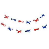 Bannière de fête d'anniversaire sur le thème de l'aviation de retraite de pilote Bannières de feutre de vacances de vie patriotique pour les célébrations d'avion