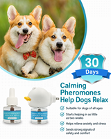 Diffuseur de phéromones calmantes pour chien, kit de démarrage, prise US, avec 2 recharges de 48 ml pour les voyages, la séparation et les orages, marque privée