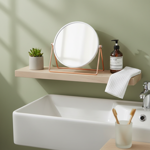 Miroir effet 1X/2X, blanc/cuivre - MSV. - Product Image 2
