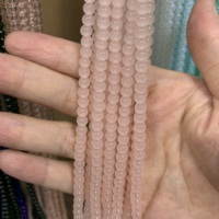 Perles en verre rondes naturelles de 4 mm, options de couleurs variées, perles pour la production artisanale, fabrication de chapelets, décoration de fête, articles en gros
