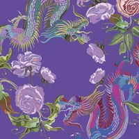 Tapis de mahjong élégant brodé de dragons et de fleurs, tapis de table en caoutchouc silencieux de qualité supérieure, imperméable, antidérapant, haute résistance à l'usure