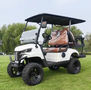 Carrinho de golfe barato, tempo de carregamento curto, motocicleta elétrica, carrinho de golfe elétrico para 4 passageiros