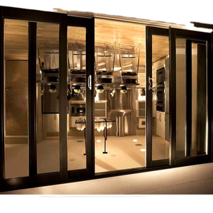 <span class=keywords><strong>Porte</strong></span> <span class=keywords><strong>coulissante</strong></span> Design <span class=keywords><strong>Porte</strong></span> extérieure de haute qualité en aluminium double verre <span class=keywords><strong>avec</strong></span> auvent en aluminium Fenêtre moderne personnalisée en PVC - Product Image 1