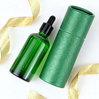 Flacons en verre vert de qualité supérieure de 15 ml et 20 ml, anti-lumière, étanches, réutilisables, pour huiles essentielles, cosmétiques quotidiens, flacons de parfum