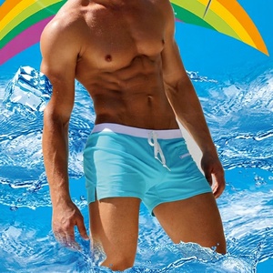 Maillots <span class=keywords><strong>de</strong></span> <span class=keywords><strong>bain</strong></span> <span class=keywords><strong>boxer</strong></span> pour hommes <span class=keywords><strong>de</strong></span> qualité export, élégants, ajustés, avec poche horizontale sur le devant, séchage rapide, en polyester/nylon - Product Image 2