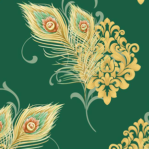 Décoration murale 3D aux couleurs estivales magnifiques, <span class=keywords><strong>papier</strong></span> <span class=keywords><strong>peint</strong></span> à plumes <span class=keywords><strong>de</strong></span> <span class=keywords><strong>paon</strong></span> - Product Image 6