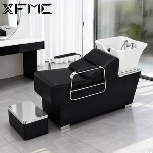 XFMC Elegantes Haarwaschbecken für Beauty-Spa und Friseursalon, Friseurmöbel, Haarwaschsessel, Massageliege für die Haarwäsche - Product Image 3