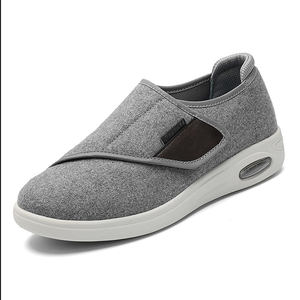 Удобная обувь без шнуровки для здоровья, с широким носком, обувь для диабетиков, для пожилых людей, для отека стопы, нейропатия, молоток, носок - Product Image 2