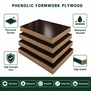 TRIPLAY FENÓLICO PROTECCIÓN UNA <span class=keywords><strong>CARA</strong></span> PARA CIMBRA Y CONCRETO - Product Image 3