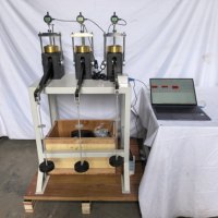 Machine d'essai de consolidation des sols géotechniques haute précision à 3 canaux, Consolidomètre, Enregistreur de données multicanal