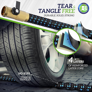 Conector de Acero Inoxidable de 3/4'' para Jardín, Ligero, Antitorsiones, a Prueba de Perros, Anticorrosión, Robusto, Antipúas, Expandible - Product Image 2