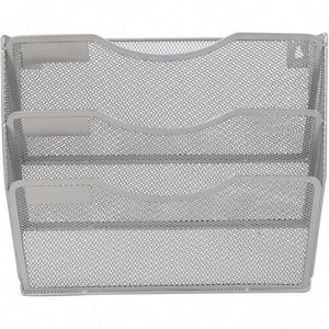Metal 3-Pocket Mesh Wall <b>File</b> Holder <b>Organizer</b> Office Hanging <b>File</b> Folder Magazine Rack for Organizing Your Office Space - Product Image 4