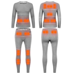 2022 Men's Winter Inner Wear <strong>Top</strong> and Bottom Electrical <strong>Heated</strong> Clothing 5V Battery Operated <strong>Heated</strong> Base Layer - Product Image 4