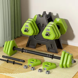 BunnyHi YL024工場供給調整可能20K/24KGジム重量挙げバーベルケトルベル40kgセメント製ダンベルセット - Product Image 1