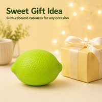Jouet Squishy Citron Blocs de Construction TPR Anti-Stress Fidget Crispy Fait Main Visage Souriant Pâte à Modeler Style Fruit Provincie du Zhejiang
