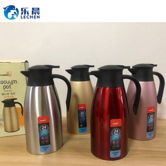 Stainless Steel 2.0L Vacuum Coffee Pot Thermos Flask Bottle Water Jugs Kettle